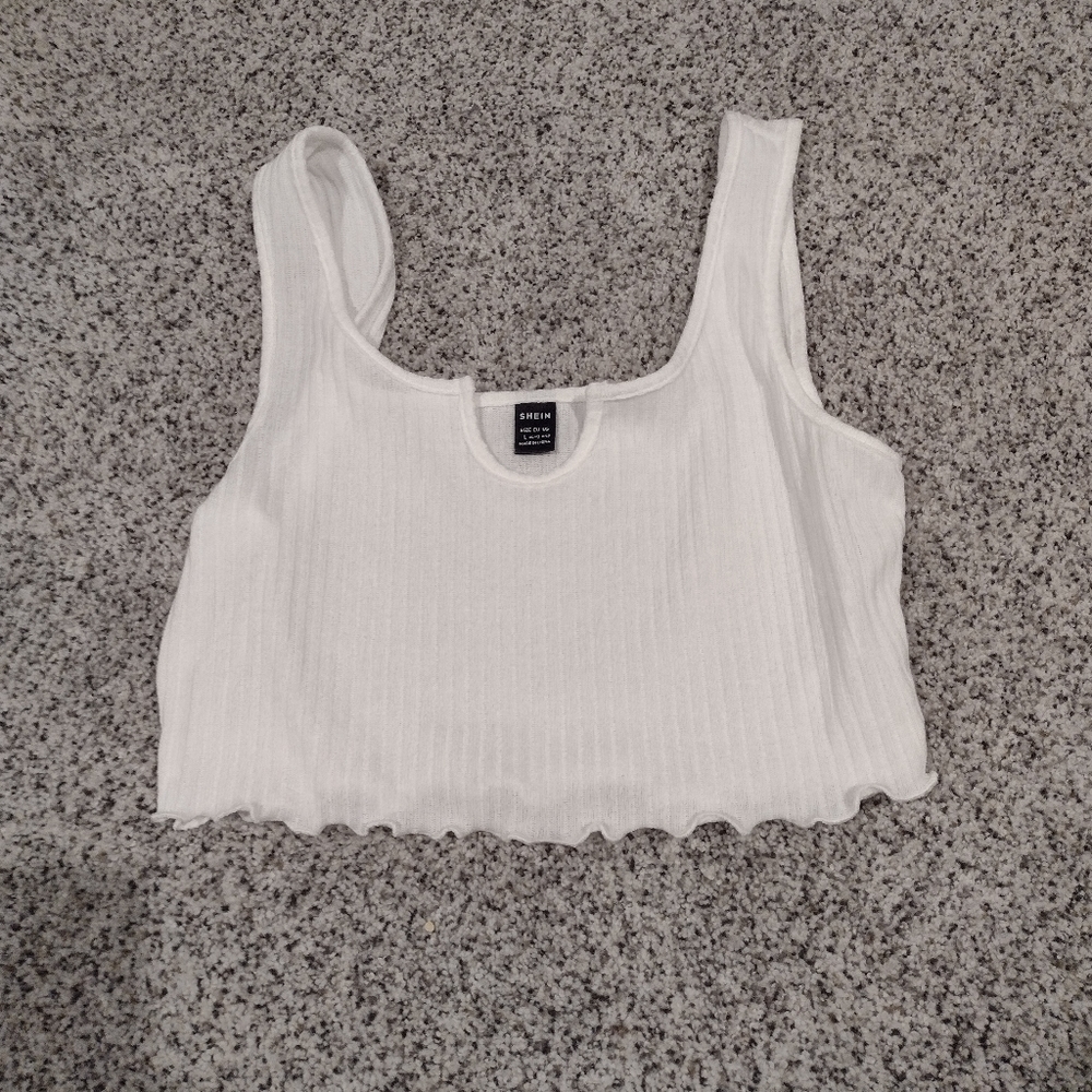 White crop top